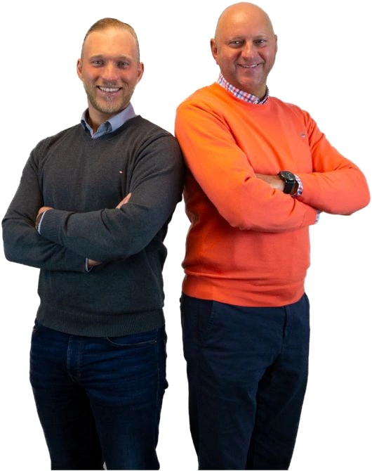 Christoph und Bernd Mathiessen, Inhaber der Mathiessen Versicherungsmakler GmbH in Neumünster